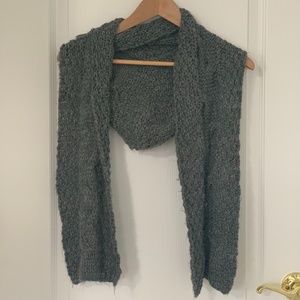 Dark Gray Scarf Hat